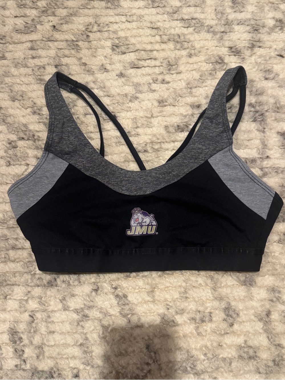 Under Armour JMU Sports Bra Black Small